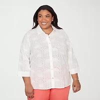 Alfred Dunner Resort Living Womens Blouse