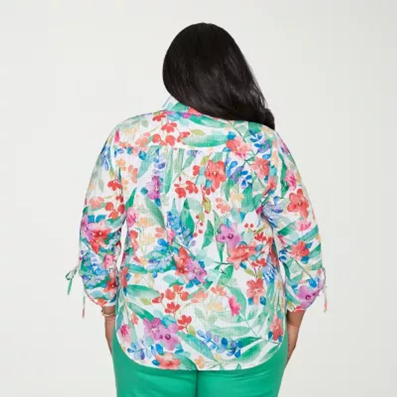 Alfred Dunner Womens Blouse