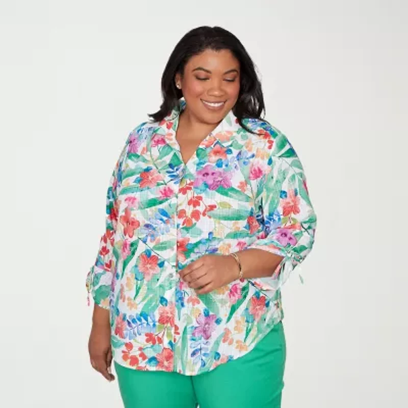 Alfred Dunner Womens Blouse