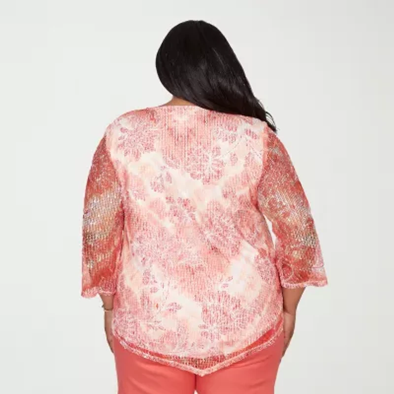 Alfred Dunner Resort Living Womens T-Shirt