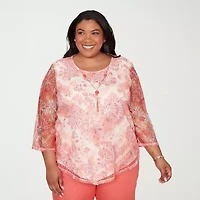 Alfred Dunner Resort Living Womens T-Shirt