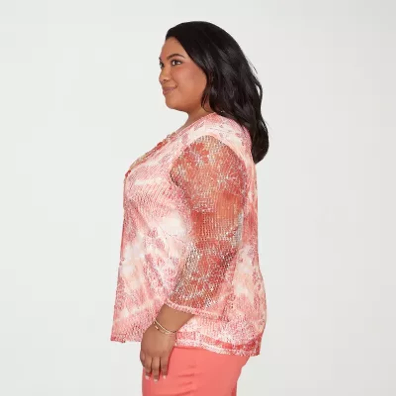 Alfred Dunner Resort Living Womens T-Shirt