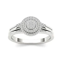 1/ CT.T.W. Natural Diamond 10K Gold Engagement Ring