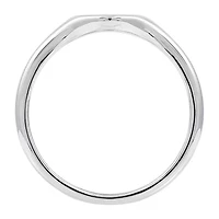 Womens Sterling Silver Signet Ring