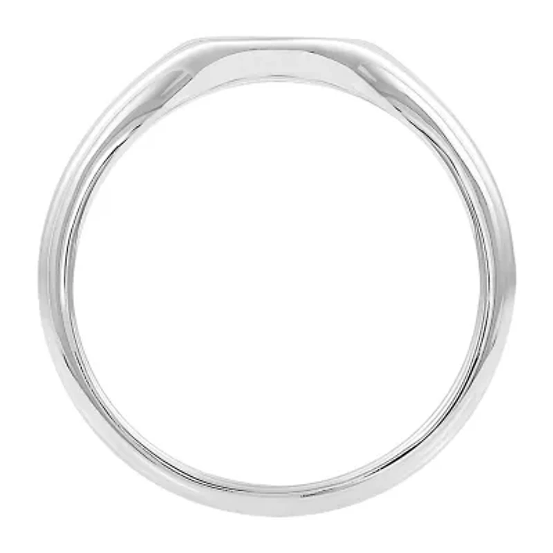 Womens Sterling Silver Signet Ring