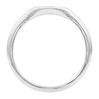 Womens Sterling Silver Signet Ring