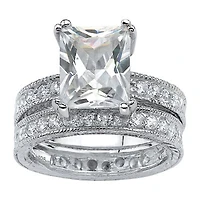DiamonArt® Womens CT. T.W. White Cubic Zirconia Sterling Silver Bridal Set