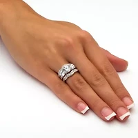 DiamonArt® Womens /2 CT. T.W. White Cubic Zirconia Sterling Silver Bridal Set