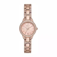 Relic By Fossil Womens Rose Goldtone Bracelet Watch Zr34507