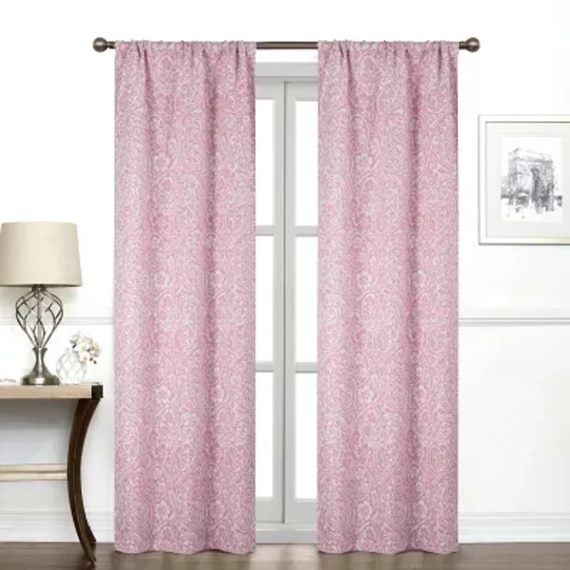 Regal Home York Paisley Rod Pocket Light-Filtering Single Curtain Panel