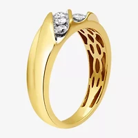 Ever Star (H-I / I1) Mens 1/2 CT. T.W. Lab Grown White Diamond 10K Gold Fashion Ring