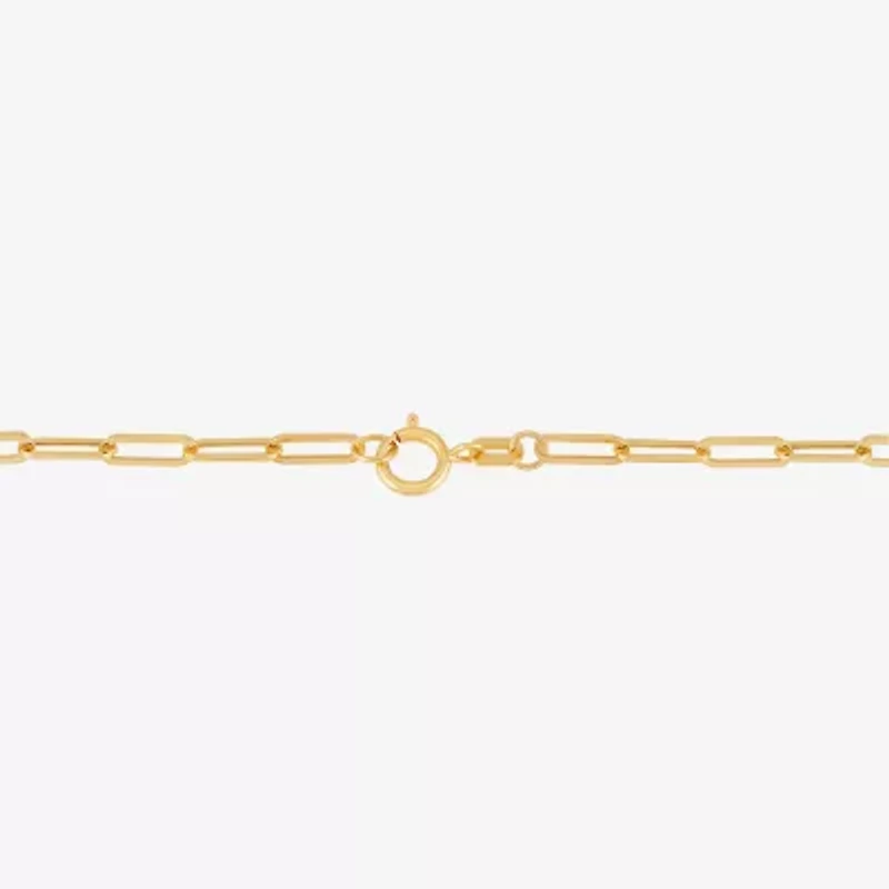 Gold Addiction Womens 14K Gold Cross Charm Bracelet