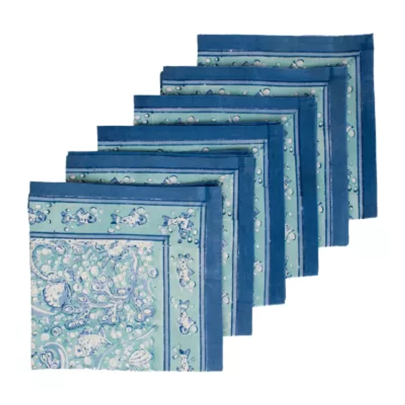 Couleur Nature La Mer 6-pc. Napkins