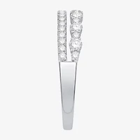 Womens 1/2 CT. T.W. Natural White Diamond 10K Gold Wedding Band