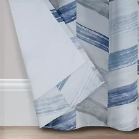 Eclipse Kerry Crispen Geometric Rod Pocket Energy Saving Blackout Set of 2 Curtain Panel