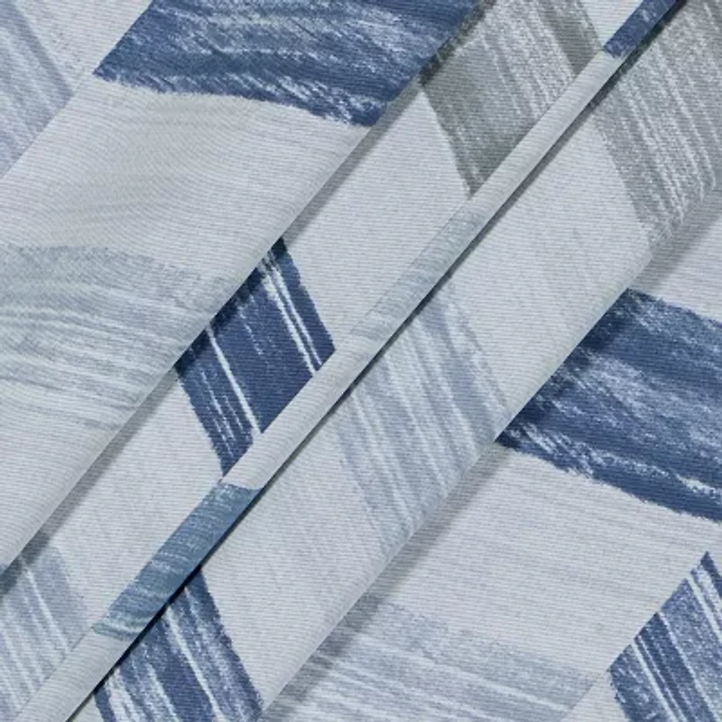 Eclipse Kerry Crispen Geometric Rod Pocket Energy Saving Blackout Set of 2 Curtain Panel