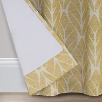 Eclipse Kerry Arbor Geometric Rod Pocket Energy Saving Blackout Set of 2 Curtain Panel