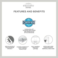 Exclusive Home Curtains Acadia Cordless Blackout Roman Shade