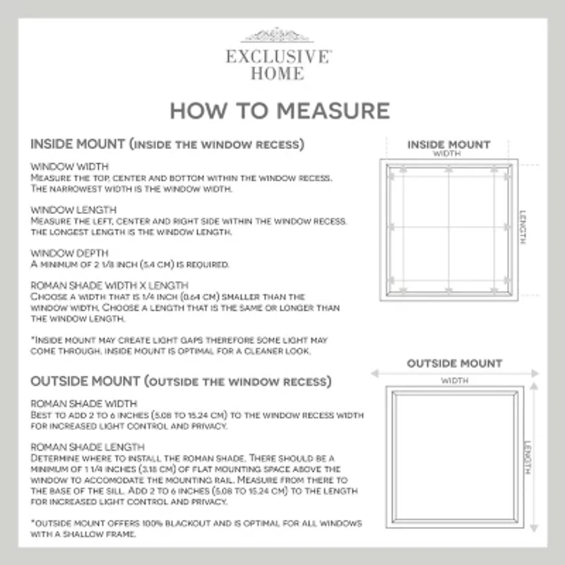 Exclusive Home Curtains Acadia Cordless Blackout Roman Shade