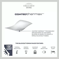 Exclusive Home Curtains Acadia Cordless Blackout Roman Shade