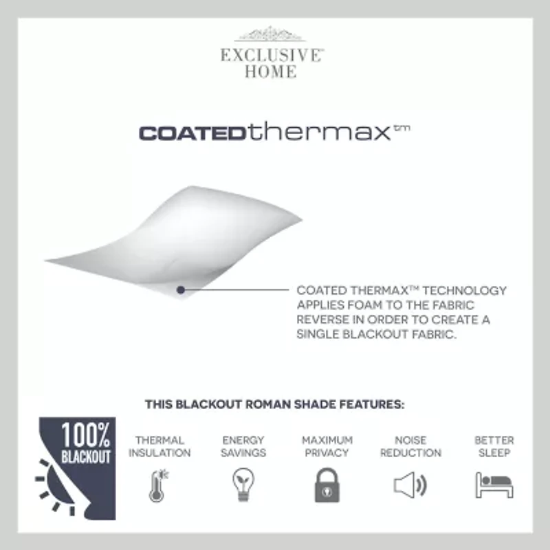 Exclusive Home Curtains Marseilles Damask Cordless Blackout Roman Shade