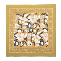 Couleur Nature Forest Harvest Mustard & Blue S6 Napkins