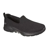 Skechers Womens Go Walk 6 Clear Virtue Slip-On Walking Shoes