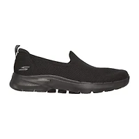 Skechers Womens Go Walk 6 Clear Virtue Slip-On Walking Shoes