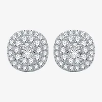 Ever Star (H-I / I1) 2 CT. T.W. Lab Grown White Diamond 10K White Gold 12.9mm Round Stud Earrings
