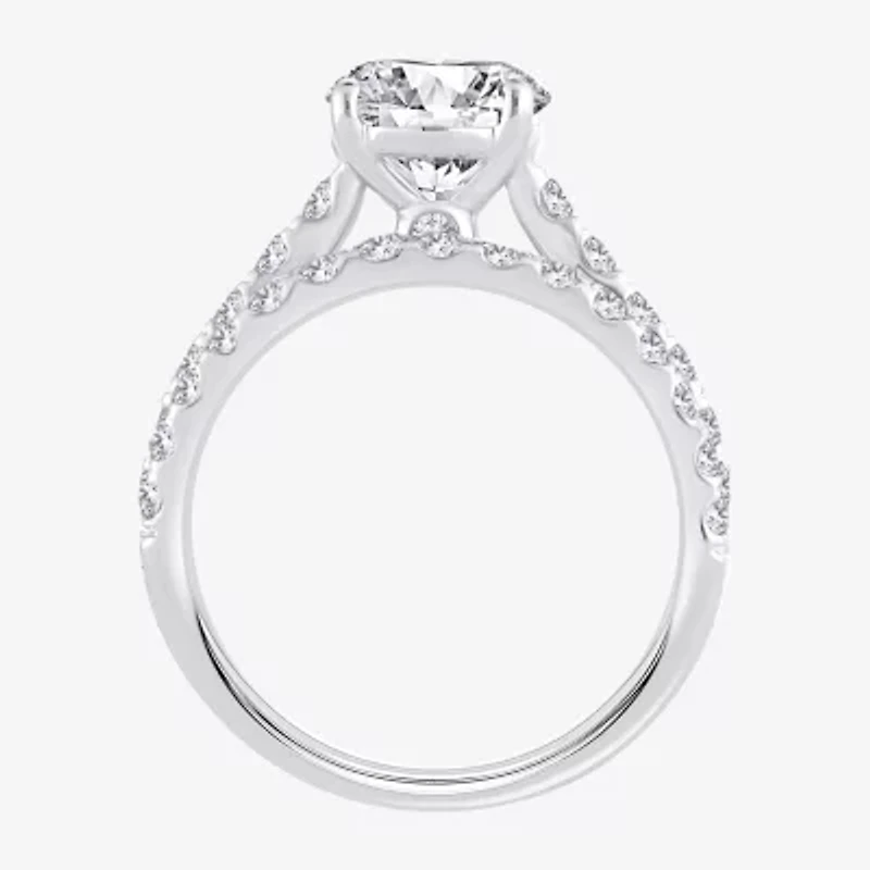(H-I / SI1-SI2) Signature By Modern Bride Womens 2 1/2 CT. TW. Lab Grown White Diamond 14K Gold Round Bridal Set