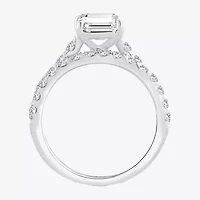 (H-I / SI1-SI2) Signature By Modern Bride Womens 2 1/2 CT. TW. Lab Grown White Diamond 14K Gold Emerald Bridal Set