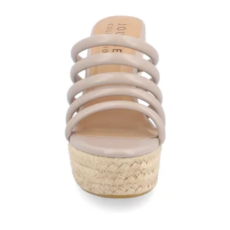 Journee Collection Womens Cynthie Wedge Sandals