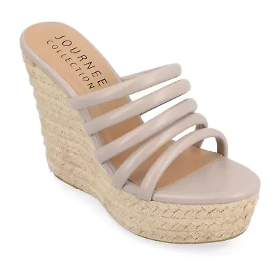 Journee Collection Womens Cynthie Wedge Sandals