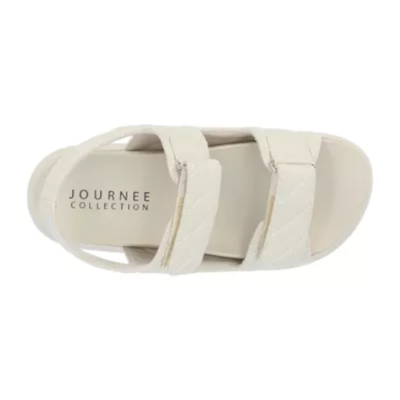 Journee Collection Debby Womens Adjustable Strap Footbed Sandals