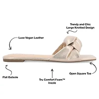 Journee Collection Womens Dianah Flat Sandals