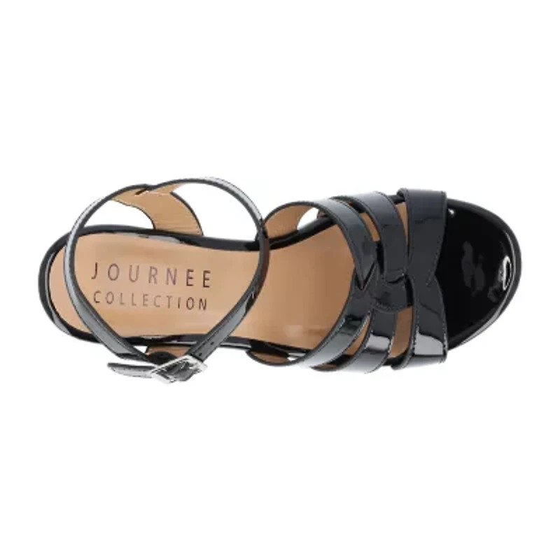 Journee Collection Womens Jania Heeled Sandals