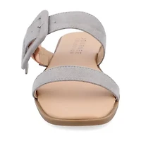 Journee Collection Womens Kerris Adjustable Strap Flat Sandals