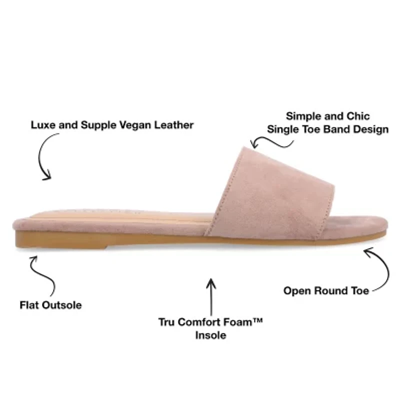 Journee Collection Womens Kolinna Flat Sandals
