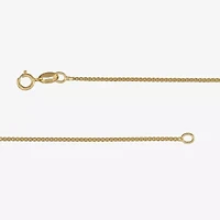 Made Italy 14K Gold 18 - 22 Inch Solid Box Chain Necklace