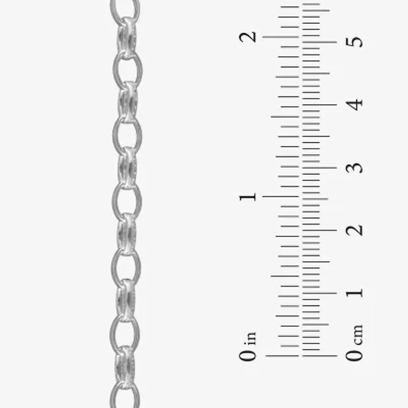 Made in Italy Sterling Silver Oval Link Chain Bracelet