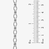 Made in Italy Sterling Silver Oval Link Chain Bracelet
