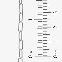 Made in Italy Womens Sterling Silver Inch Link Necklace