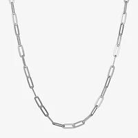Made in Italy Womens Sterling Silver 20 Inch Link Necklace