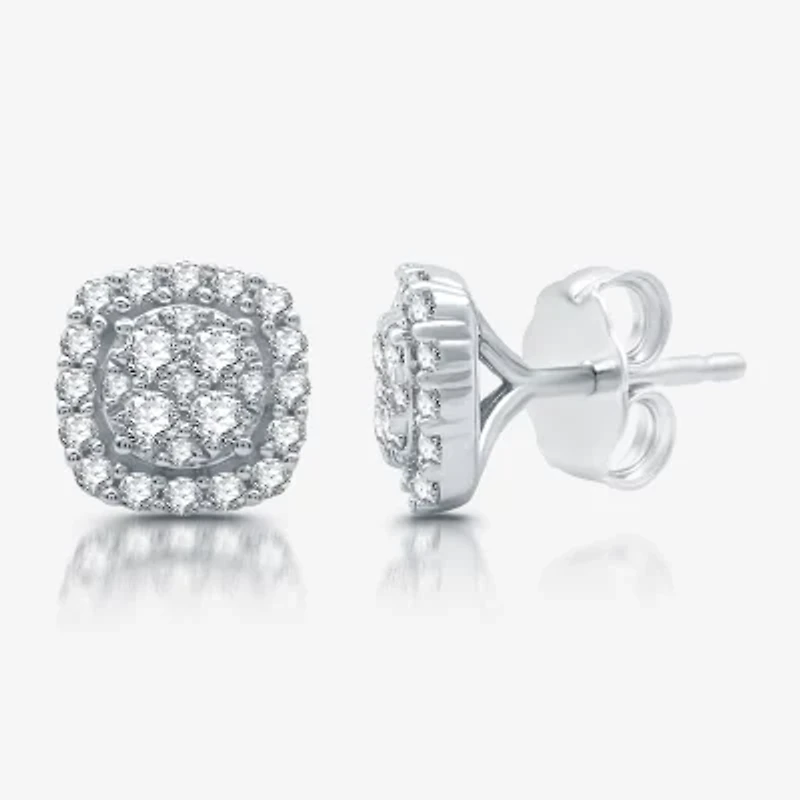 Womens CT. T.W. Lab Grown White Diamond Sterling Silver Cushion 2-pc. Jewelry Set