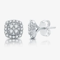 Womens CT. T.W. Lab Grown White Diamond Sterling Silver Cushion 2-pc. Jewelry Set