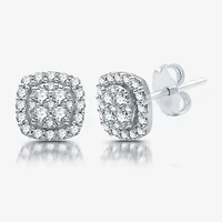 Womens CT. T.W. Lab Grown White Diamond Sterling Silver Cushion 2-pc. Jewelry Set