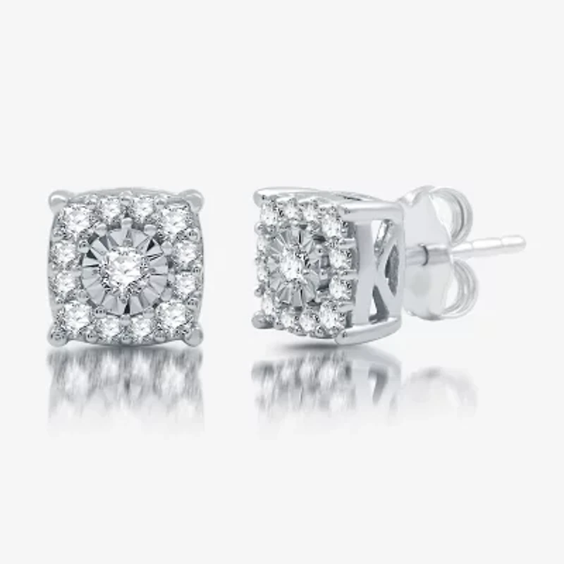 Womens CT. T.W. Lab Grown White Diamond Sterling Silver Cushion 2-pc. Jewelry Set