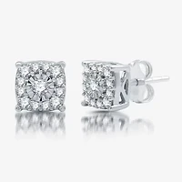 Womens CT. T.W. Lab Grown White Diamond Sterling Silver Cushion 2-pc. Jewelry Set