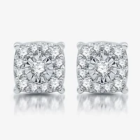 Womens CT. T.W. Lab Grown White Diamond Sterling Silver Cushion 2-pc. Jewelry Set