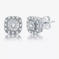 Womens 1/2 CT. T.W. Lab Grown White Diamond Sterling Silver Cushion 2-pc. Jewelry Set